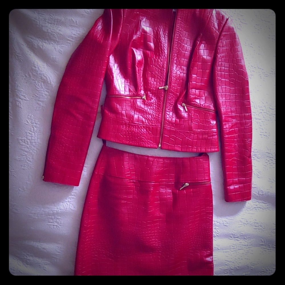 Leather suit
